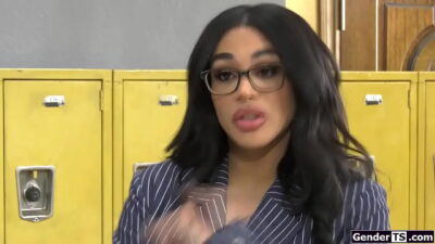 Big Boobies Tgirl Teacher Eva Maxim Analed