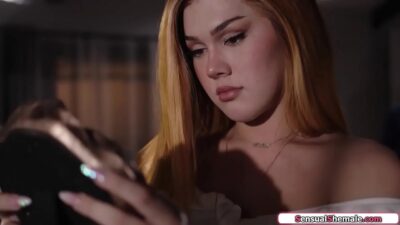 Busty Ladyboy Daisy Taylor Barebacks A Boy
