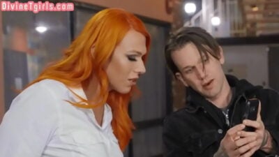 Redhead Tranny Fucks Asshole of a Young Male