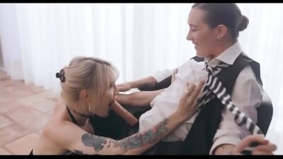 Tgirl Pornstar Lena Kelly Gets Fucked By a Strap on from a Girl