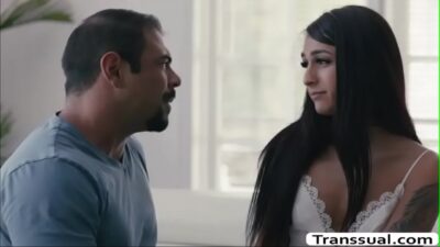 Latina Tranny Gets Her Stepdad’s Cock