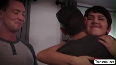 Transvestite Daisy Handles Riding Dudes Bigcock