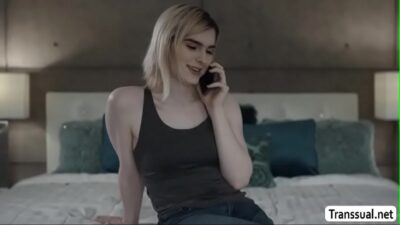 Transvestite Ella Hollywood Fucks Her Hot Step Bro