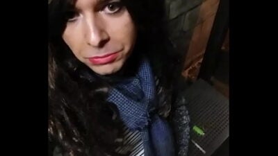 Young Frenchie Crossdresser Walk Out By Night And Hand Job Himself 2/2