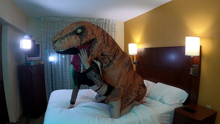 Dinosaur Fucks Goth Crossdresser