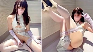 Femboy masturbates and ejaculates exposure play （crossdresser）