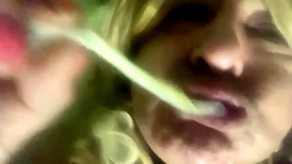 SWALLOWING CUM IN A CONDOM FROM AN UNKNOWN MAN PART 2