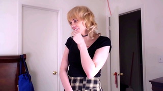 Trans Teen Wants Her Roommate's Hard Cock