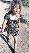 Cute Ladyboy In Public With Very Hot Mini Skirt And Sandals