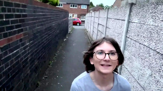 Risky Public Alleyway Gets My Trans Cock Hard and Ready for Sucking