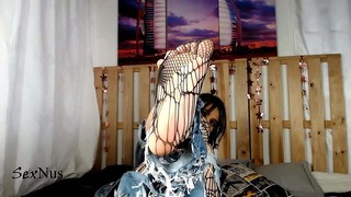 Foot fetish with leggings