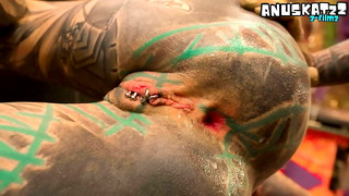ANAl Fucked while PUSSY PIERCED – Most extreme BDSM HARDCORE sesion