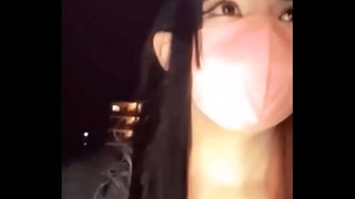 Individual shooting Video of a man who is looking for a development site masturbates in a public toilet