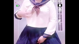 【ReionTori】Japanese sissy play with herself