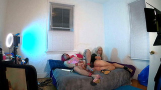 Trans Women Masturbation till Orgasm Together
