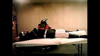 StephSpunk tied in Self-Bondage for live webcam