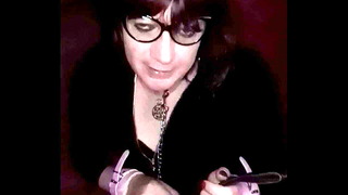 Sissy Tania Cox just after being collared