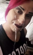 Sissy trap suck cock to get huge facial