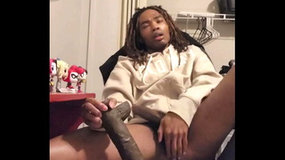 Ebony Beauty Tavaius Young Sits And Sucks On BBC Dildo