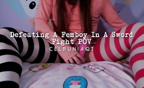 Defeating A Femboy In A Sword Fight POV – Teaser