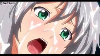Busty Babe Loudly Moans from Futa Cock and Gets Massive Cumshot Hentai