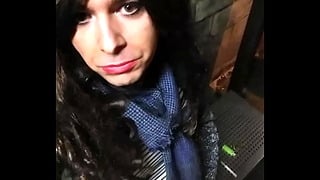 Young Frenchie Crossdresser Walk Out By Night And Hand Job Himself 2/2