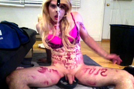Cam session pt6 : Sissy pig humiliation