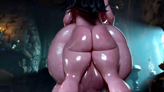 Hot Protoganist Gives Her Pussy To The Queen ( Animation Uncensored )
